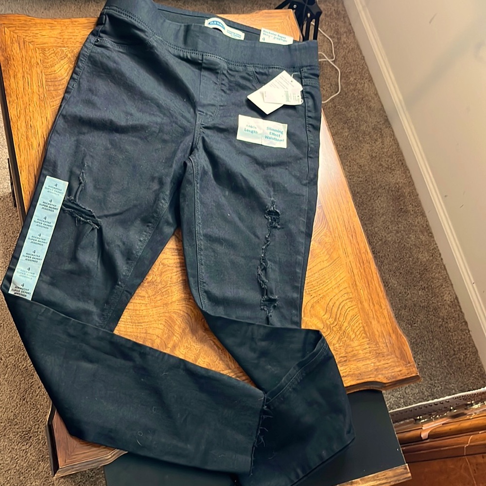 Old navy rockstar super skinny jeggings mid-rise